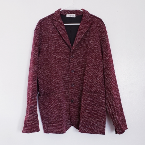 tomsware Other - Tomsware men's did red speckled cardigan sweater